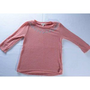 Monteau Girl long sleeve sweater sz 8 embellished